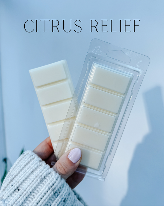 Citrus Relief Essential Oil Wax Melt Bar