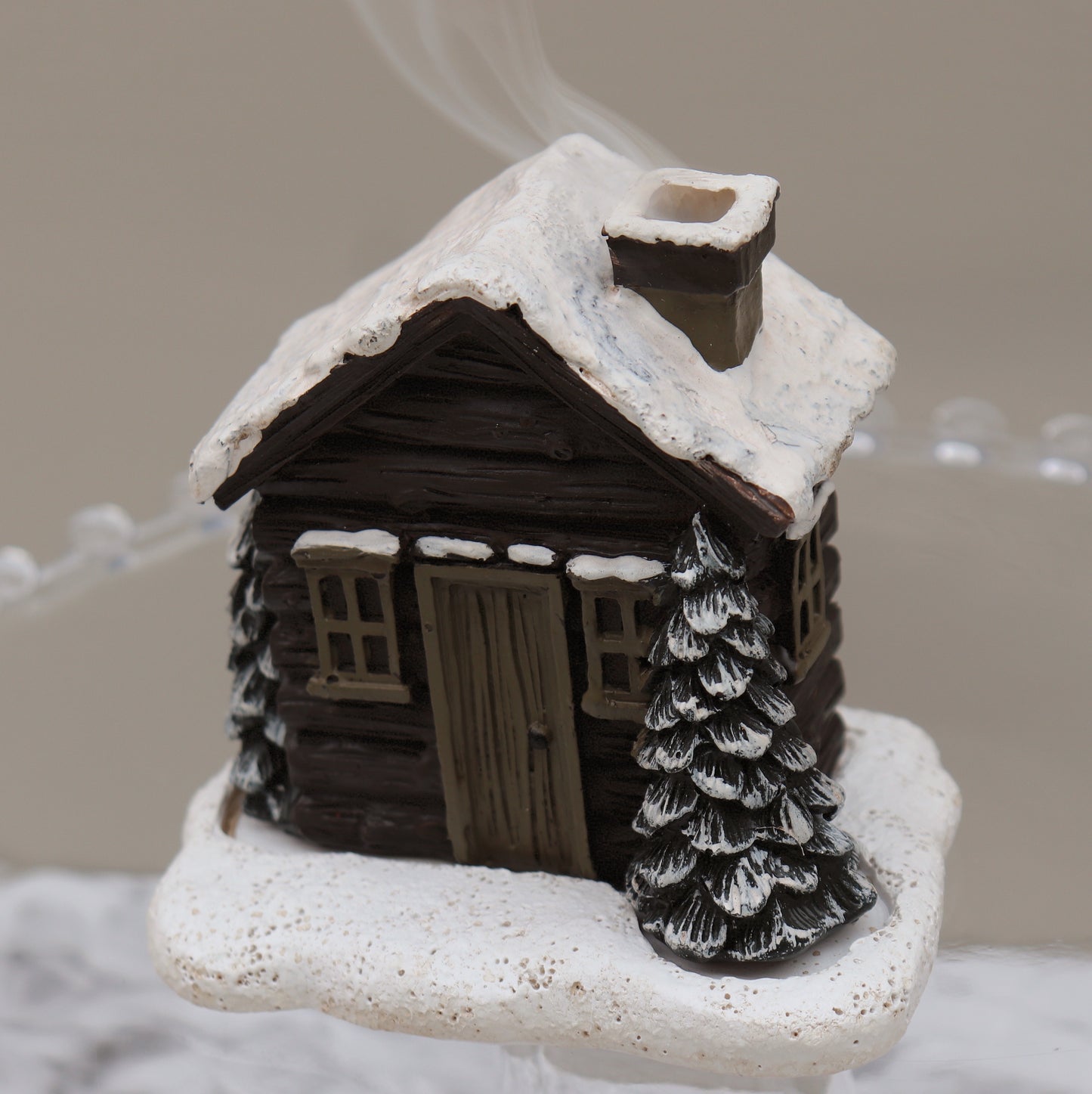 Log Cabin Incense Cone Burner